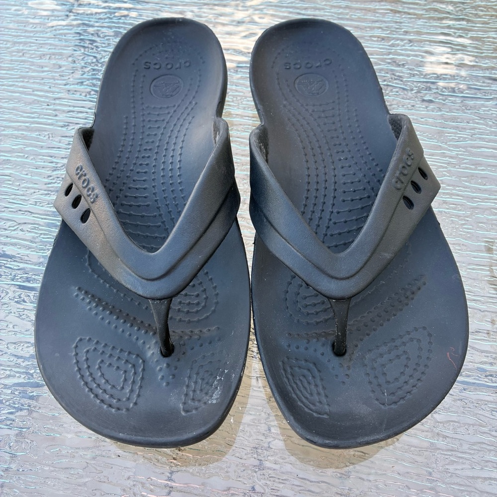 Crocs Kadee Black Flip Flop Sandals